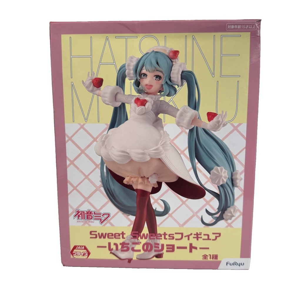 Hatsune Miku Vocaloid Sweet Sweets Strawberry Shortcake Figure FuRyu w/ Box